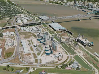 Baton Rouge City, LA, USA (2020) 3D Model