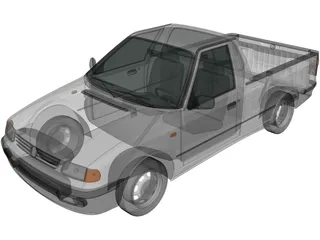 Volkswagen Caddy (1995) 3D Model