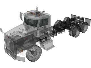 Peterbilt 357 DayCab Chassis Truck (2006) 3D Model