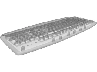 Computer Keyboard 3D Model