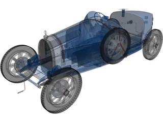 Bugatti Type 35 (1924) 3D Model