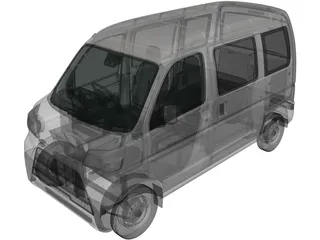 Daihatsu Hijet S320 Cargo (2017) 3D Model