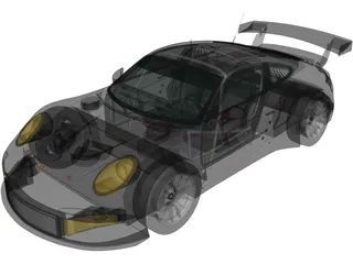 Porsche 911 RSR (2013) 3D Model