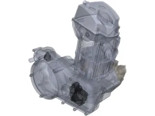 Honda CRF450 Engine 3D Model