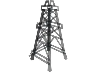 Oil Rig 3D Model