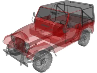 Jeep CJ7 3D Model