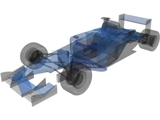 F1 Benetton 2001 3D Model