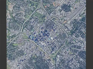 Charlotte City, NC, USA (2023) 3D Model