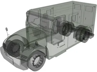 Armored Truck 3D Model