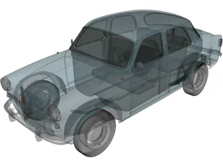 Alfa Romeo Giulietta 750 Berlina (1955) 3D Model