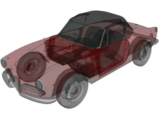 Alfa Romeo Giulietta Spider (1955) 3D Model