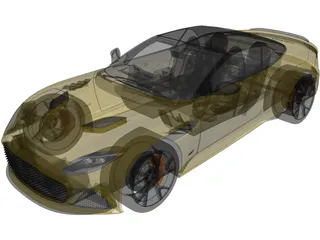 Aston Martin DBS Superleggera Volante (2020) 3D Model