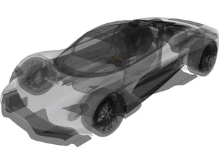 Aston Martin Valhalla (2020) 3D Model