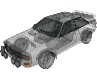 Audi Quattro A2 (1981) 3D Model