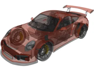 Porsche 911 GT3 RS (2016) 3D Model