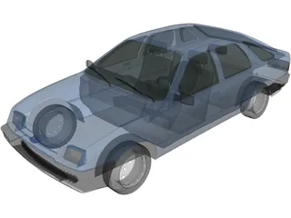 Ford Sierra Hatchback (1984) 3D Model