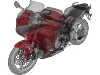 Honda VFR 1200 F (2015) 3D Model