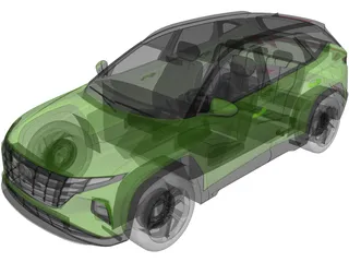 Hyundai Tucson Hybrid (2021) 3D Model