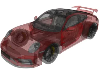 Porsche 911 Carrera S (2019) 3D Model