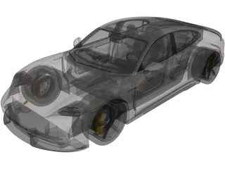 Porsche Taycan (2020) 3D Model