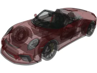 Porsche 911 Speedster (2019) 3D Model
