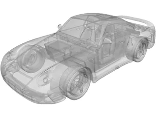 Porsche 959 (1987) 3D Model