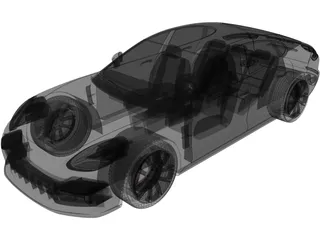 Porsche Panamera GTS (2019) 3D Model