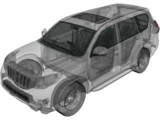 Toyota Land Cruiser Prado (2010) 3D Model
