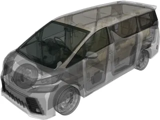 Toyota Vellfire Aero (2015) 3D Model