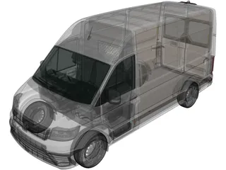 Volkswagen Crafter L1H2 (2017) 3D Model