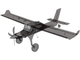 PZL-104 Wilga 3D Model