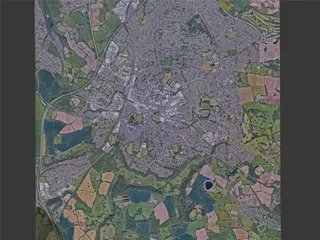 Wrexham City, UK (2023) 3D Model
