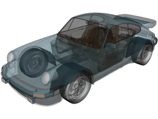 Porsche 911 Turbo (1975) 3D Model