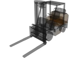 Forklift Toyota 3D Model