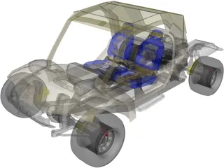 Racing Car 4x4 3D Model