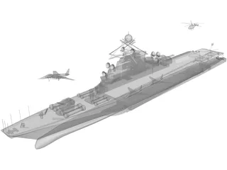 Aircraft Carrier KBNS 3D Model