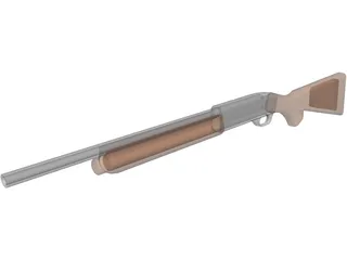 Remington 11-87 Police 3D Model