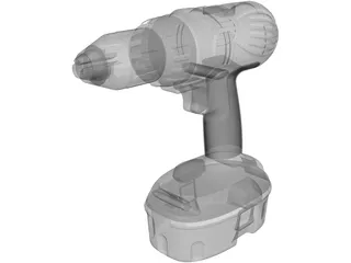 DeWalt 18V Cordless Drill 3D Model