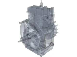 Briggs&Stratton Lawn Mower Engine 3D Model