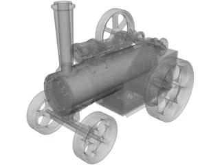 Stream Train Toy 3D Model