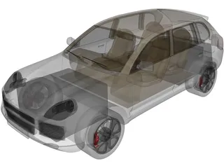 Porsche Cayenne (2004) 3D Model