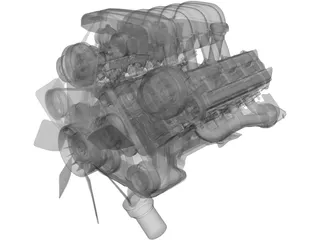 Toyota Tundra Engine (2000) 3D Model
