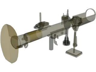 Piat Antitank Weapon 3D Model