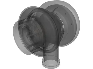 Turbo Charger Mechanism 3D Model