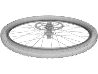Wheel MTB Front 3D Model