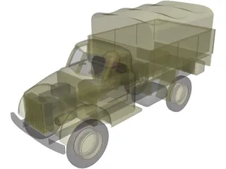 GAZ 63 3D Model