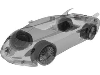 Black Widow F Concept 3D Model