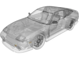 Nissan 200sx S13 Drift Spec 3D Model