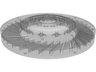 Brake Disc Fully Floating 3D Model