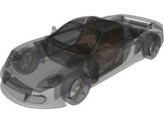 Porsche Carrera GT (2003) 3D Model